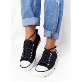 FB2 Women's Black Lace Candice Sneakers 2