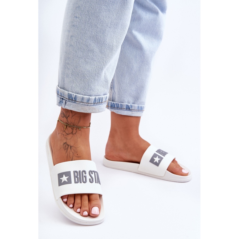 Women's Slippers Big Star FF274A199 White 2