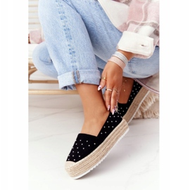 S.Barski Espadrilles On The Straw Platform S. Bararski Black 1