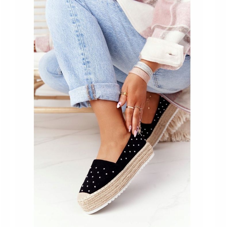 S.Barski Espadrilles On The Straw Platform S. Bararski Black 1