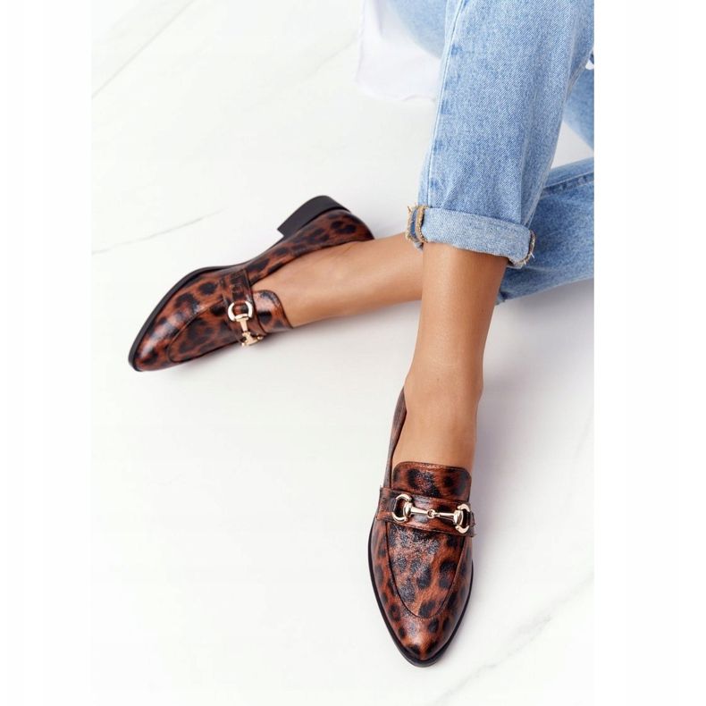 S.Barski Elegant Women's Loafers S. Barski Leopard brown 2