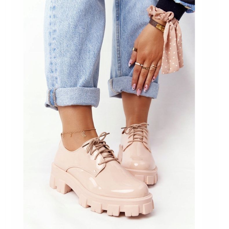 PS1 Women's Oxfords On The Nude Imogen Platform beige pink 1