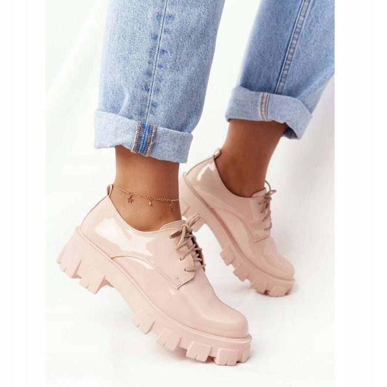 PS1 Women's Oxfords On The Nude Imogen Platform beige pink 2