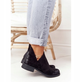 PS1 Black Hillary women's boots with cutouts 2