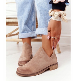 PS1 Women's Boots With Cut-outs Beige Hillary brown 2