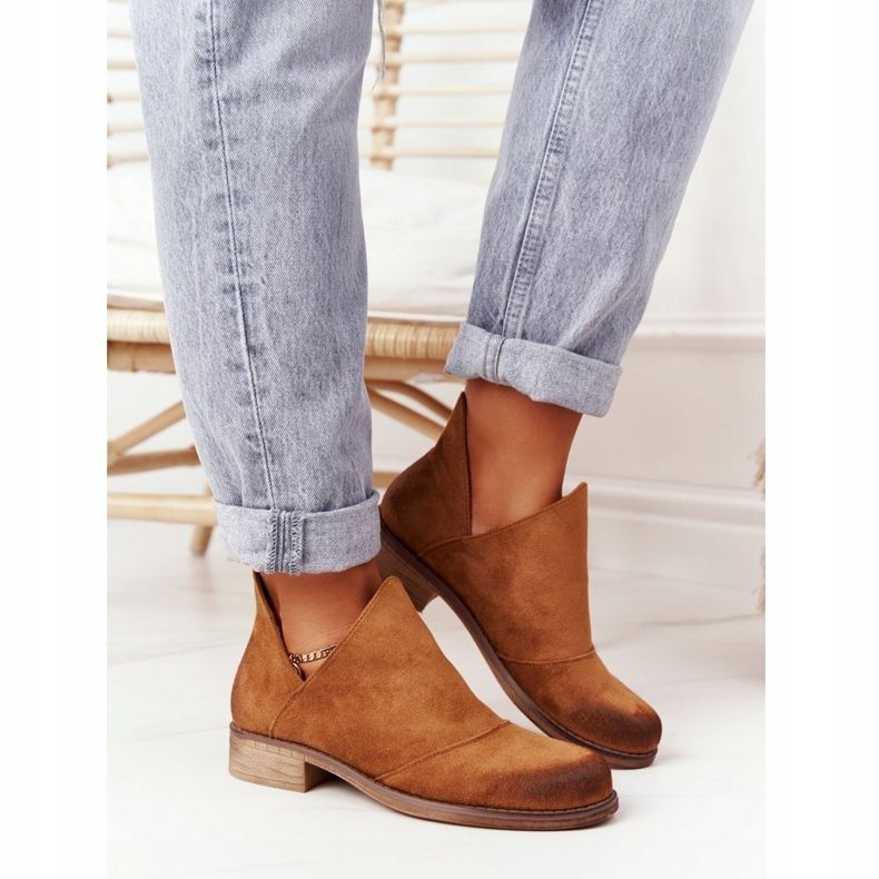 PS1 Women's boots with cut-outs from Camel Hillary brown 1