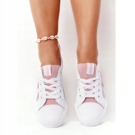 Women's Sneakers With Mesh Big Star DD274688 White-Pink 1