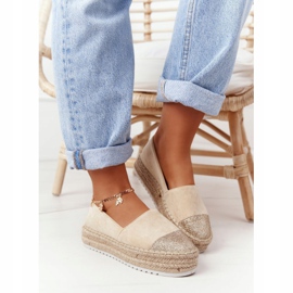S.Barski Espadrilles On The Straw Platform S. Barski Beige 1