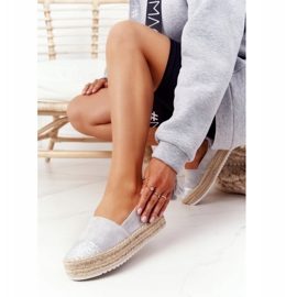S.Barski Espadrilles On The Straw Platform S. Barski Gray beige 2