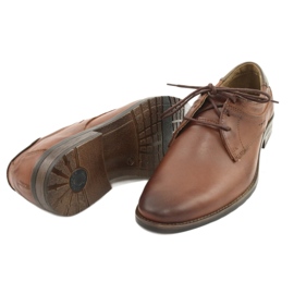 KOMODO Elegant men's shoes 877 brown 9