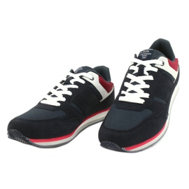 American Club FH12 lightweight sneakers white red navy blue 2