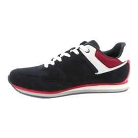 American Club FH12 lightweight sneakers white red navy blue 1