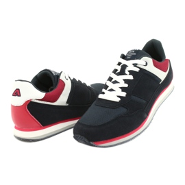 American Club FH12 lightweight sneakers white red navy blue 3