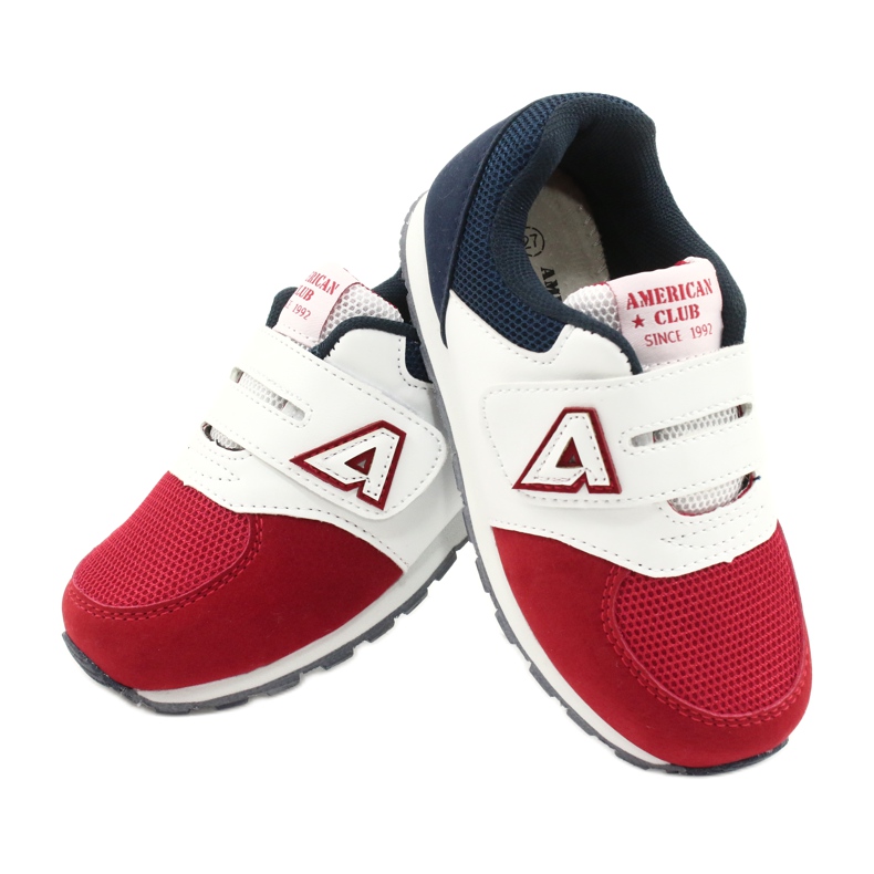 American Club Children's sports shoes leather insert BS01 BS02 Red multicolored 3