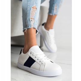 SHELOVET Openwork Sneakers With Eco Leather white 1 SHELOVET Openwork Sneakers With Eco Leather white 1