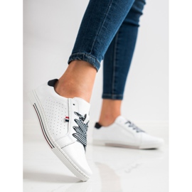Filippo Stylish Leather Sneakers white 2