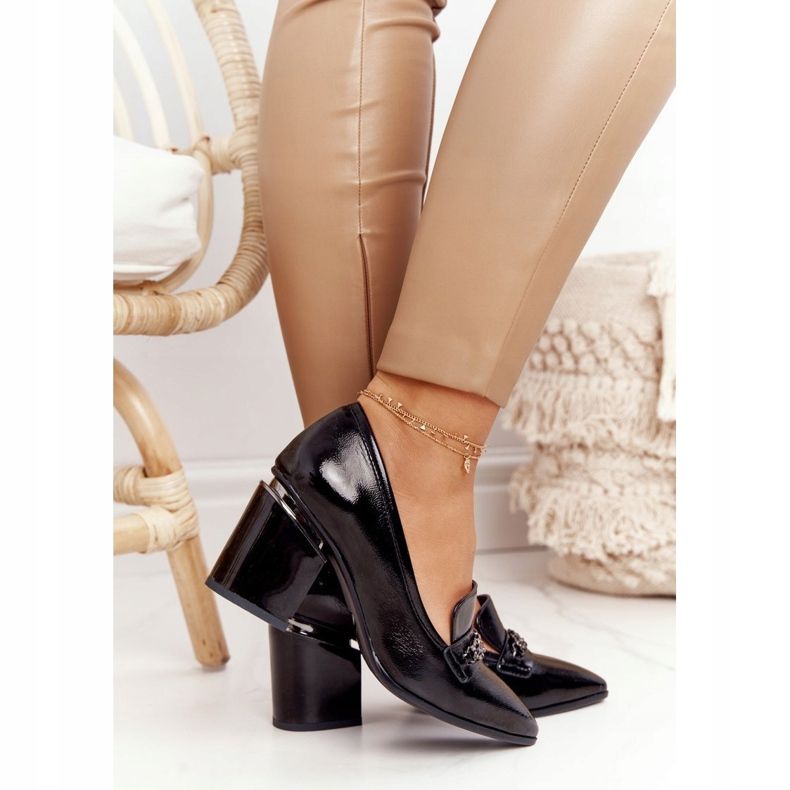 Elegant Pumps On A Bar S.Barski Premium Black 2