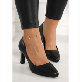 PJ1 Classic Black Eleanor Pumps On A Bar 3