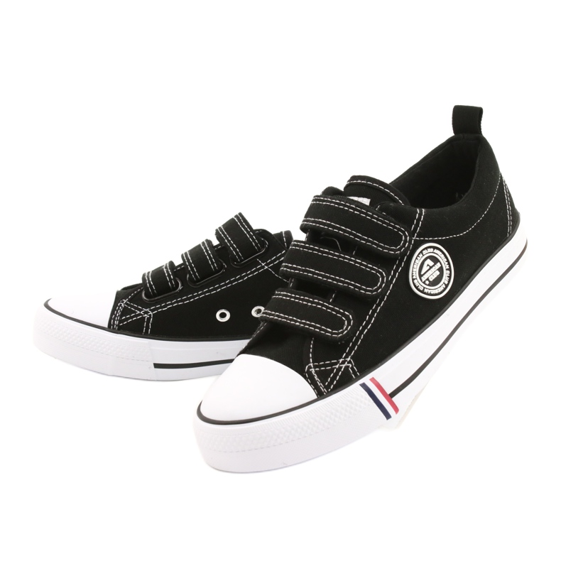 Black Velcro sneakers American Club LH31 / 22 3 Black Velcro sneakers American Club LH31 / 22 3