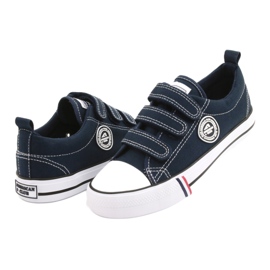 American Club LH31 / 22 navy blue velcro sneakers 2