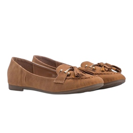 Brown fringed Ana loafers 1 Brown fringed Ana loafers 1