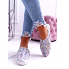 Jezzi Women's gray leather sneakers Comfort insert grey 4 Jezzi Women's gray leather sneakers Comfort insert grey 4