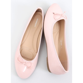 Pink lacquered ballerinas 1JB-18181 Pink 1