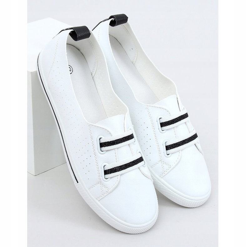 White women's sneakers 6284 Black 1