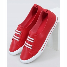 Red women's sneakers 6283 Red 1