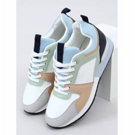 Multicolored sports shoes B0-671 Blue 1