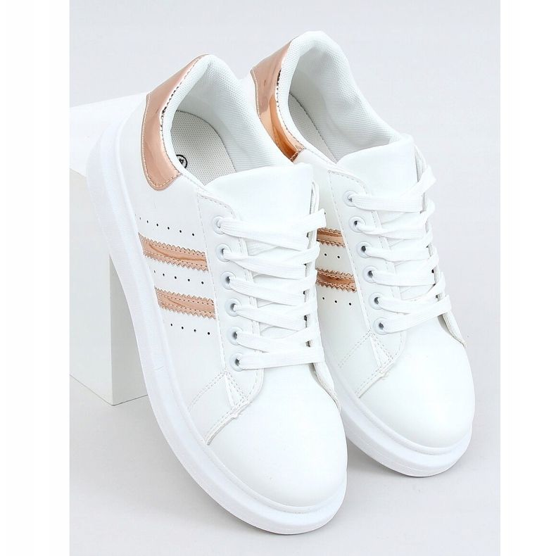 White women's sneakers VL139P Champagne 1