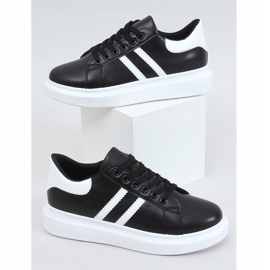 Black women's sneakers VL139P BLACK / WHITE 1