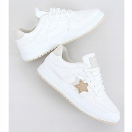 Women's ecru sneakers BL229P Beige 1