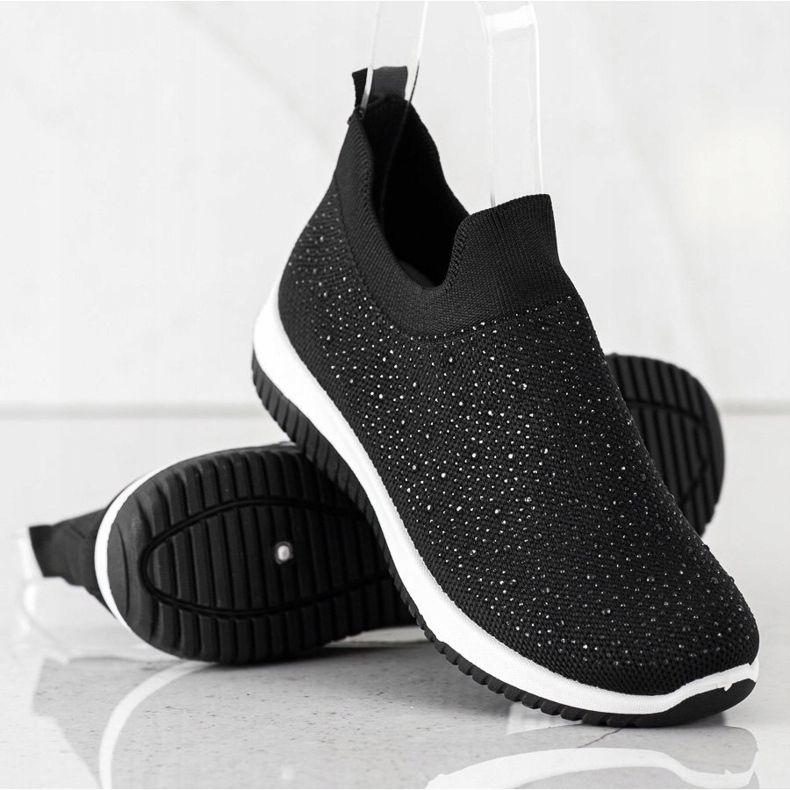 Renda Slip-on Sneakers For Spring black 1