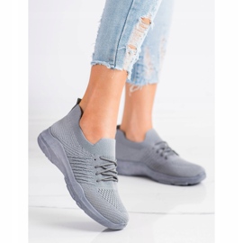 SHELOVET Comfortable Gray Sport Shoes grey 1