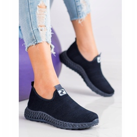 SHELOVET Spring Openwork Slipons blue 1