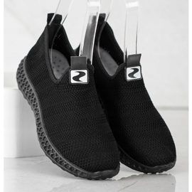 SHELOVET Spring Openwork Slipons black 2