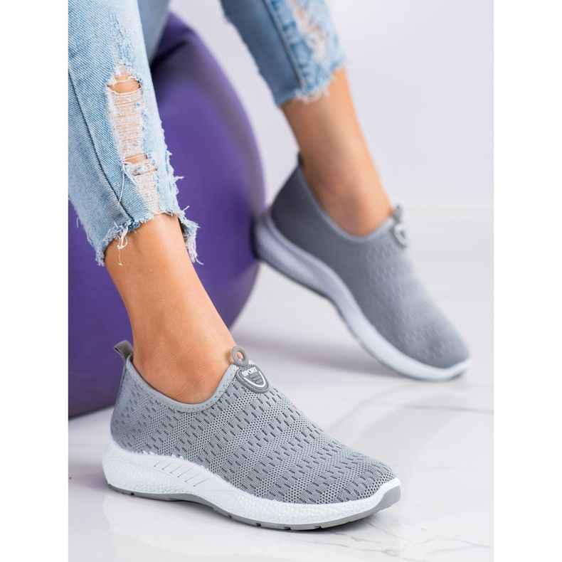 SHELOVET Light Slip-On Sneakers grey 1
