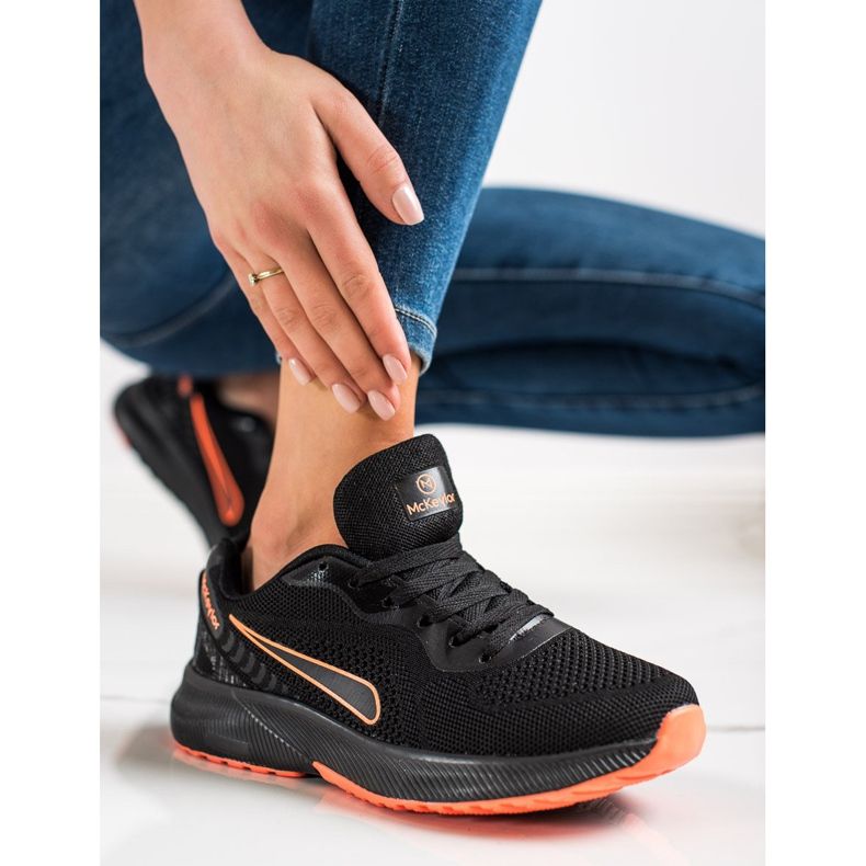 Mckeylor Lace-up Sports Shoes black orange 2 Mckeylor Lace-up Sports Shoes black orange 2