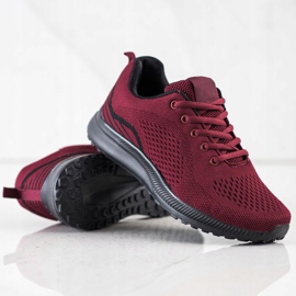 Bona Burgundy Light Sport Shoes black red 1