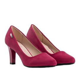 Pink pumps on a Calista stiletto heel 1