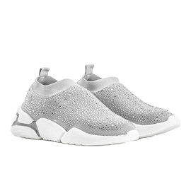 Eva silver slip-on sports shoes 1