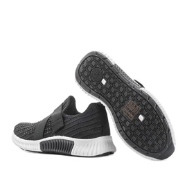 Black Akira slip-on sports shoes 1