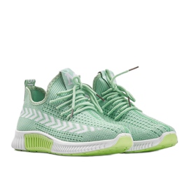 Kaylee green slip-on sneakers 1