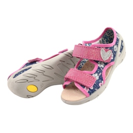 Befado children's shoes pu 065X151 navy blue pink silver 2
