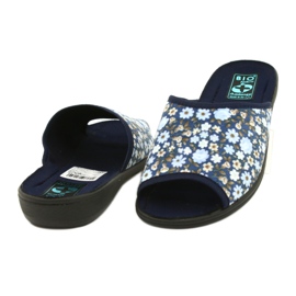 Adanex Tęg flower slippers. G1 / 2 18760 navy blue blue 3