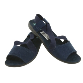 Adanex women's sandals Navy blue 3