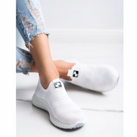 SHELOVET Spring Openwork Slipons white 1