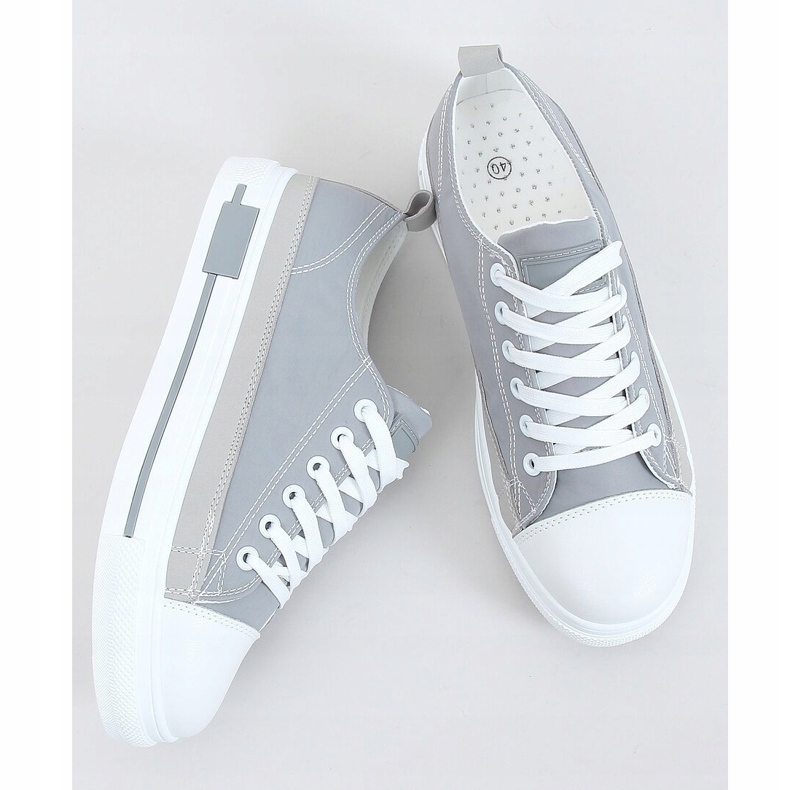 Gray women's sneakers LA173P Gray grey 1