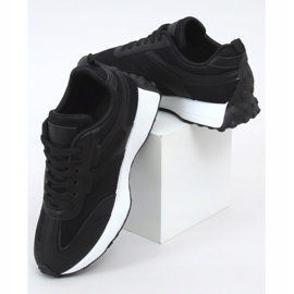 Black sports shoes 6115 Black 1